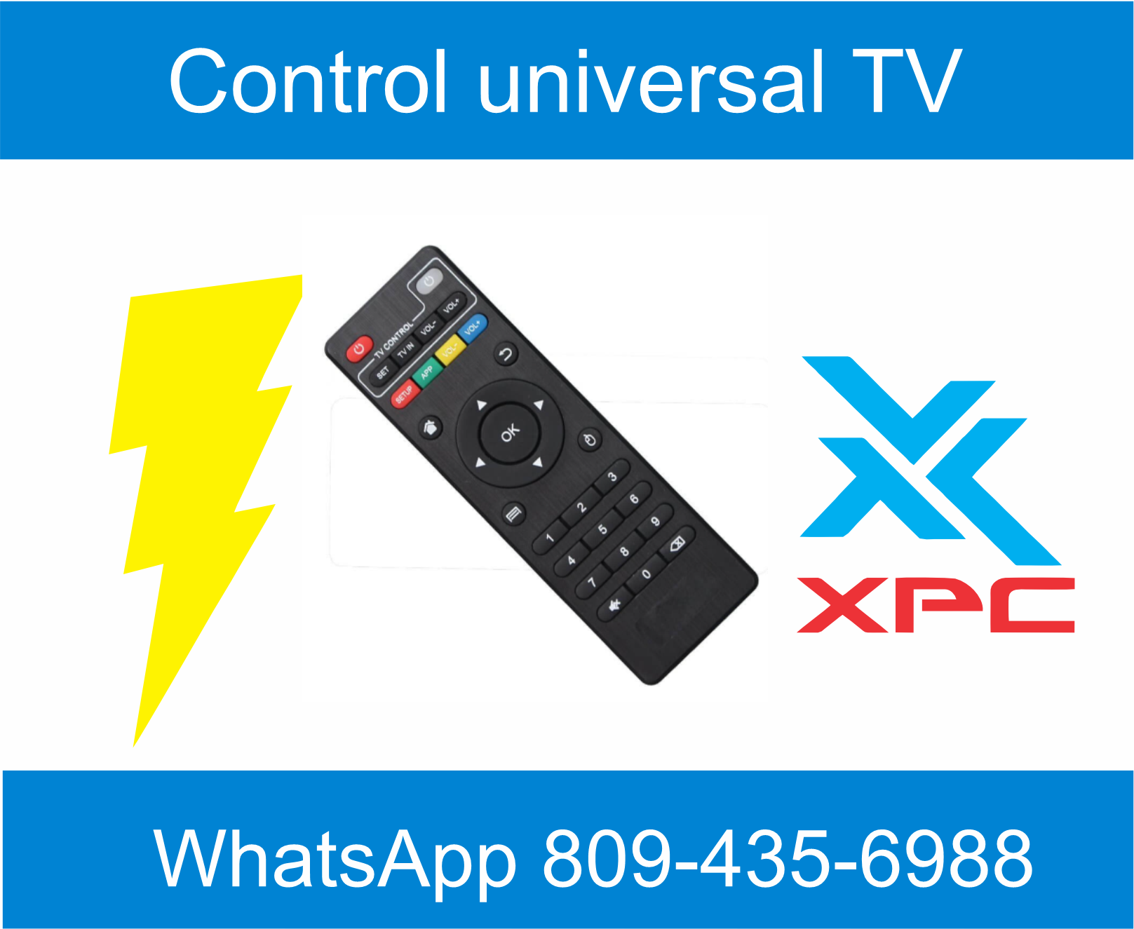control universal para tv